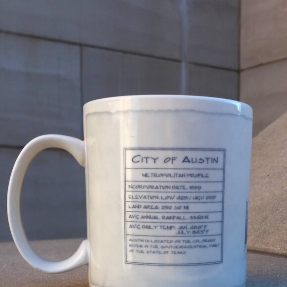 Starbucks Coffee Mug 2008 Austin City Lone Star State Architecture Serie… - Picture 3 of 9